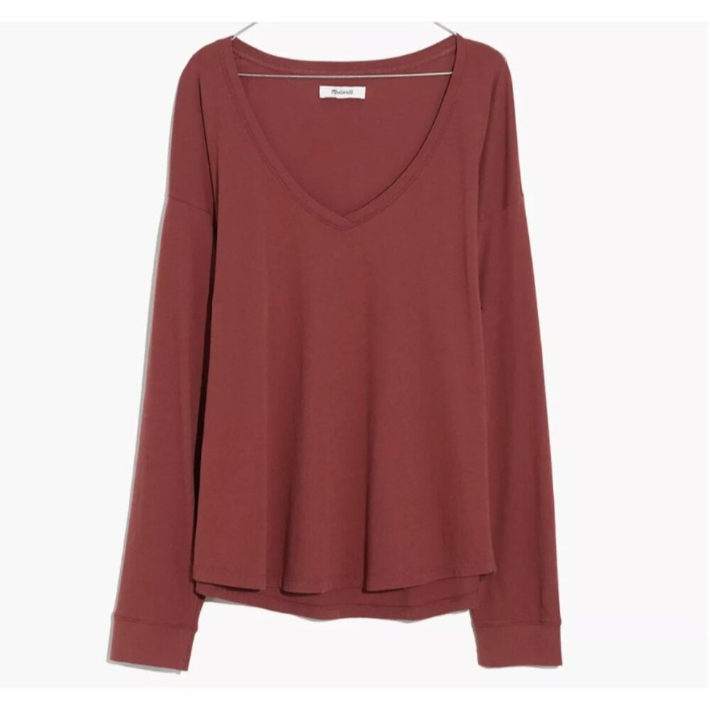 Madewell Women's Softfade Cotton V-Neck Relaxed Tee Small NC627